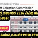 SSC CHSL Recruitment 2026 notification for 2536 posts in Kannada